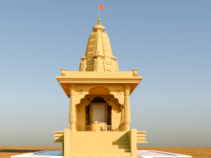 Temple - Indian Style for Real Estate Model 3D
