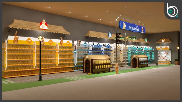Exhibition Stall 3D Model .c4d .max .obj .3ds .fbx .stl .blend 