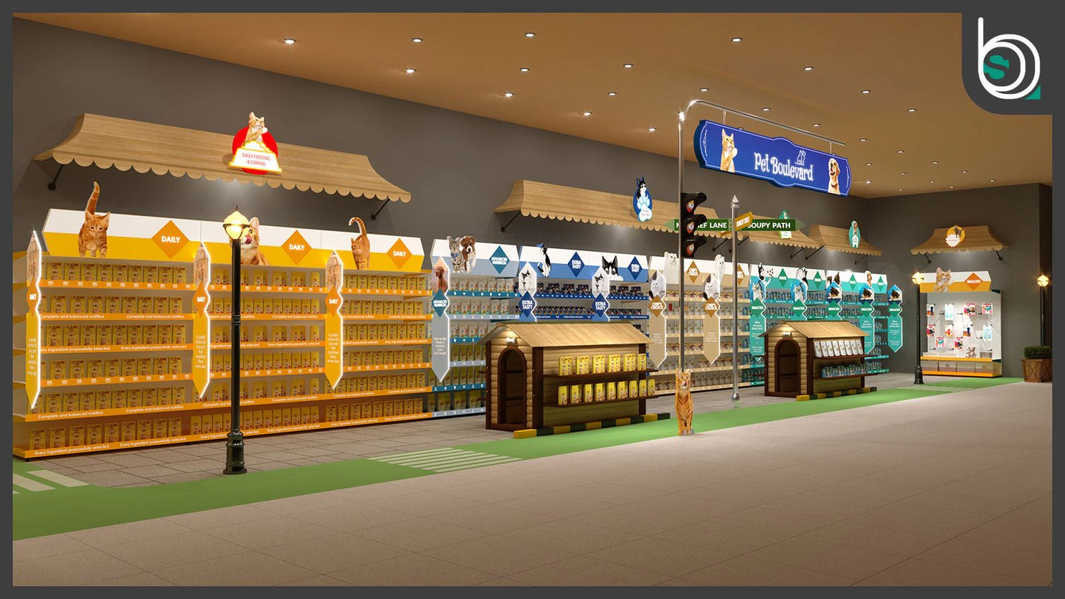 Exhibition Stall 3D Model .c4d .max .obj .3ds .fbx .stl .blend 