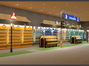 Banca de exposição Modelo 3D