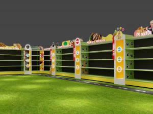 Pr&eacute;sentoir d'exposition A Modèle 3D