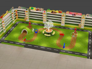 Pr&eacute;sentoir d'exposition A Modèle 3D