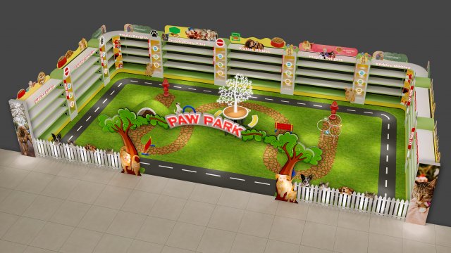 Exhibition display A 3D Модель .c4d .max .obj .3ds .fbx .stl .blend 