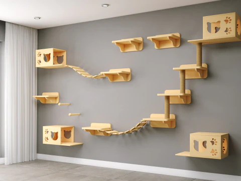 Wall Shelves Cat Vol 1 3D Model