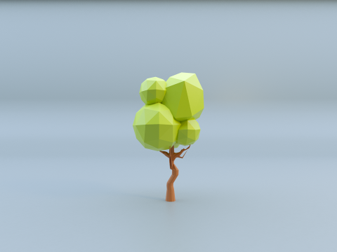 Low-poly trees with varied sizes Modèle 3D