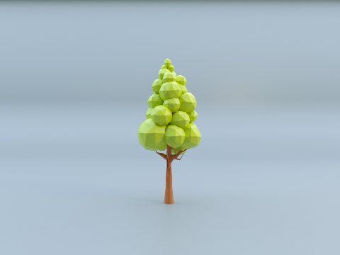 Low-poly trees with varied sizes Modèle 3D