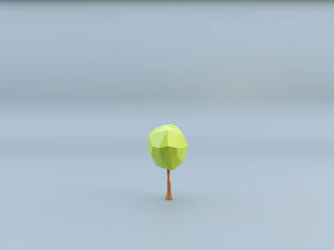 Low-poly trees with varied sizes 3D Model