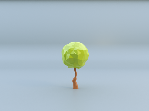Low-poly trees with varied sizes Modèle 3D