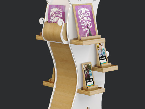 Exhibition Display Stand - Unique Cat-Shaped Design Low-poly 3D Model