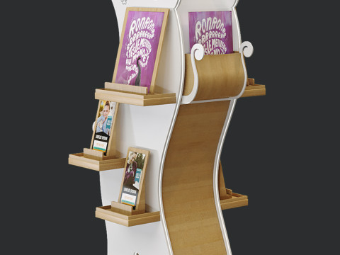 Exhibition Display Stand - Unique Cat-Shaped Design Low-poly 3D Model