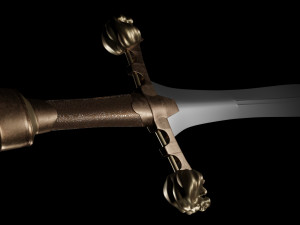 Gladius with Lion heads 3D 模型