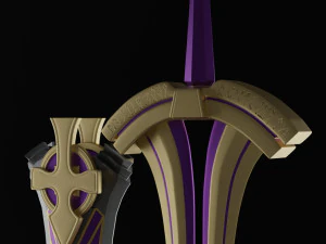 Excalibur Proto Espada da Vitória Prometida Modelo 3D