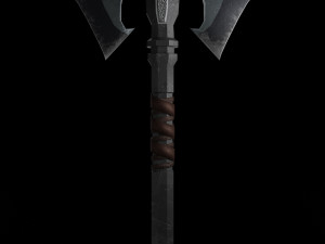 Two-faced Great axe Model 3D