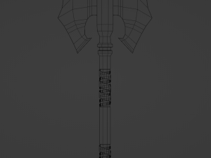 Two-faced Great axe Model 3D