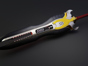 Gauss Sword Modelo 3D