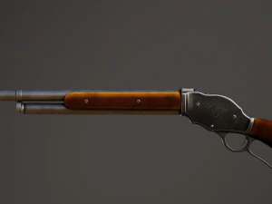 Винчестер Модель 1887 Укороченный 3D Модель