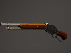Winchester Model 1887 Shortened Model 3D