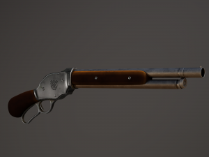 Winchester Model 1887 Shortened Model 3D