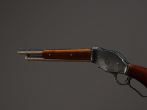 Winchester Model 1887 Shortened Model 3D