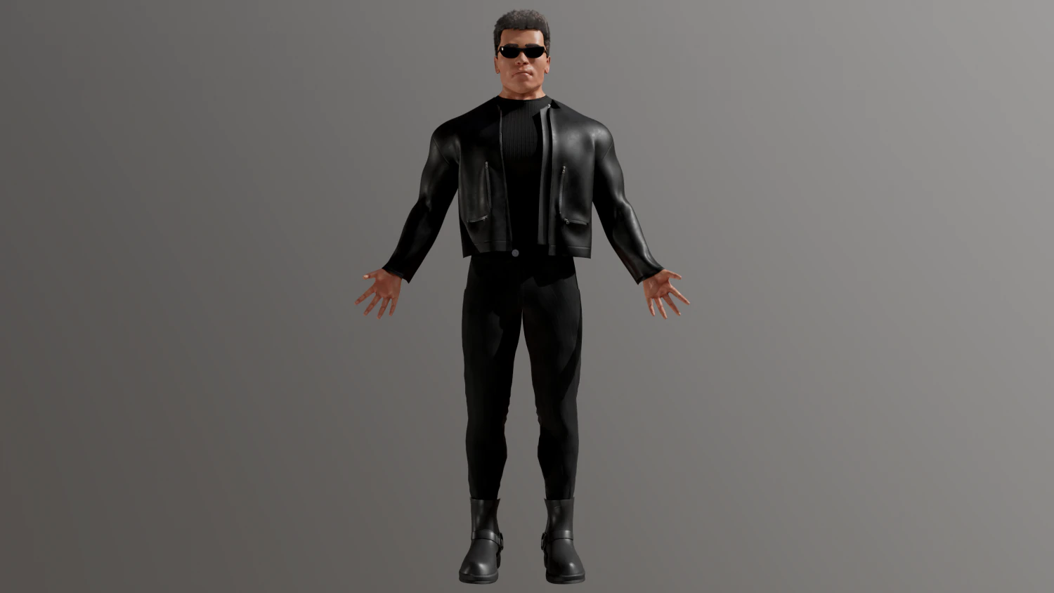 Arnold Schwarzenegger Terminator 3D Model .c4d .max .obj .3ds .fbx .stl .blend 