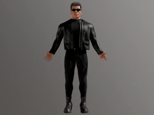Terminatore di Arnold Schwarzenegger Modello 3D