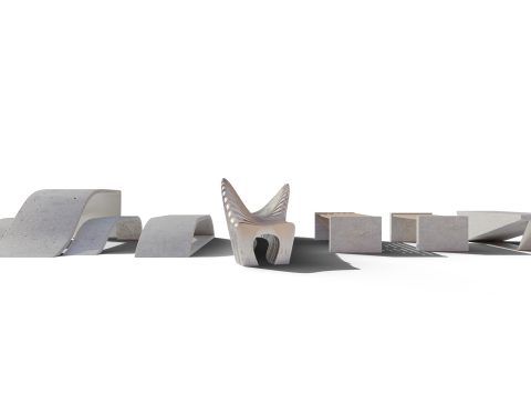 Urban Furniture 3D Model