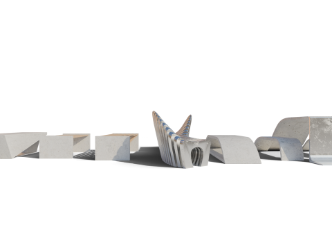 Urban Furniture 3D Model