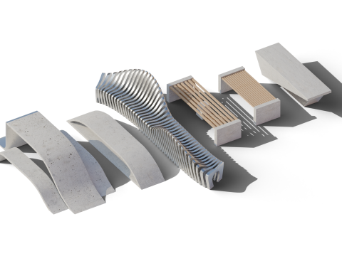 Urban Furniture 3D Model