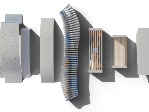 Urban Furniture 3D Model