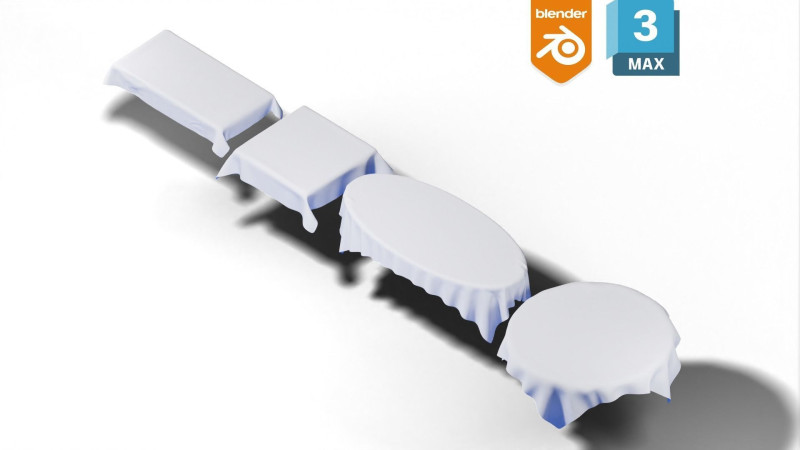 Blender Tablecloths 3Dモデル .c4d .max .obj .3ds .fbx .stl .blend 