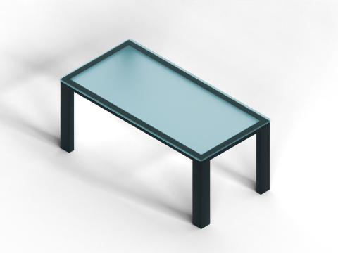 Free Glass Table 3D 모델