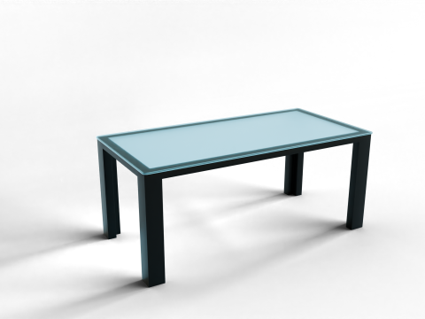 Free Glass Table 3D 모델