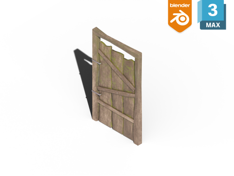 Rustic Door 3D-Modell