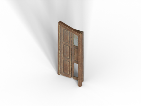 Rustic Old Door Model 3D
