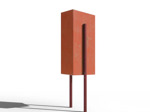 Japanese Fire Extinguisher 3D Model