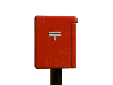 Japanese Mailbox Modello 3D