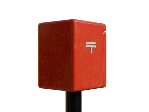 Japanese Mailbox Modello 3D