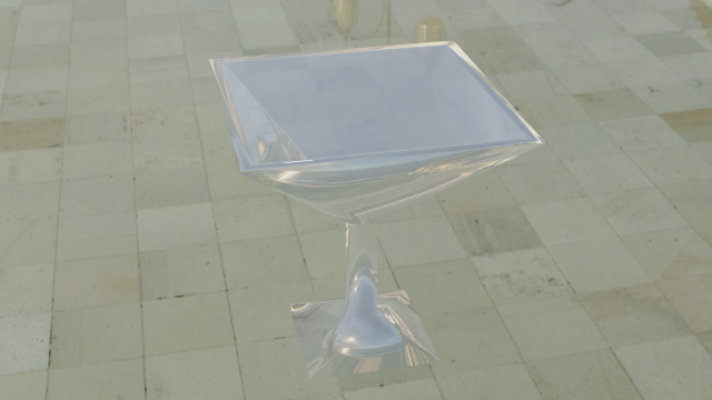 Triangular glass 3D 모델 .c4d .max .obj .3ds .fbx .stl .blend 