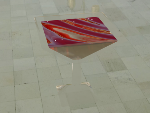 Triangular glass 3D 모델