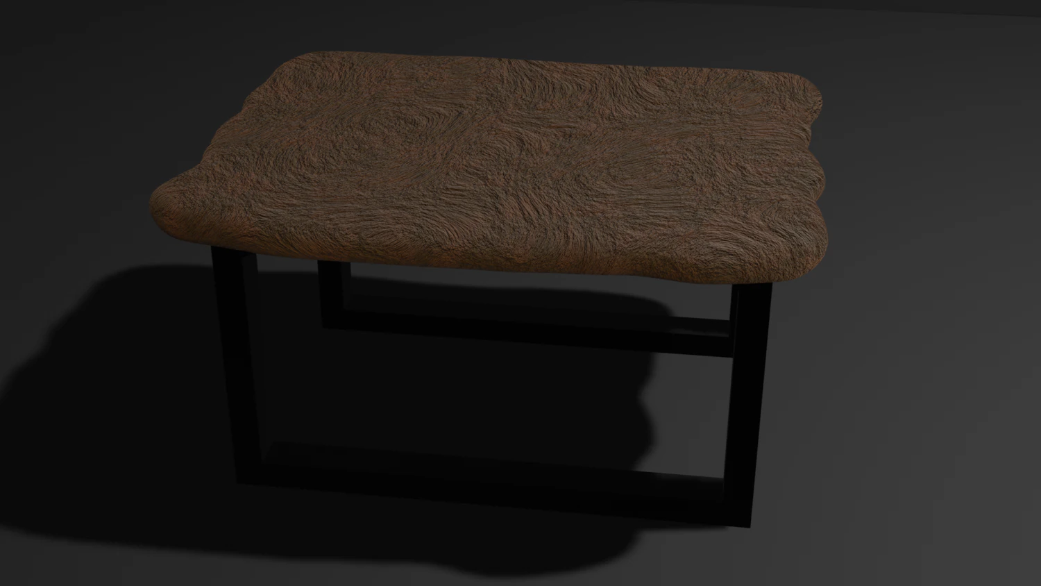 Loft style table 3D Model .c4d .max .obj .3ds .fbx .stl .blend 