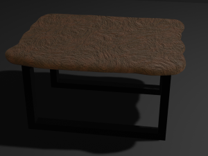 Loft style table 3D Model