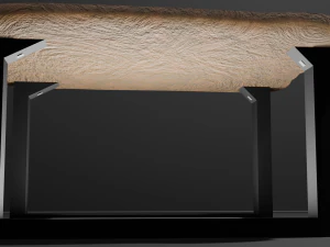 Loft style table 3D Model