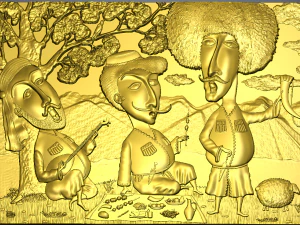 грузины 3D Модель