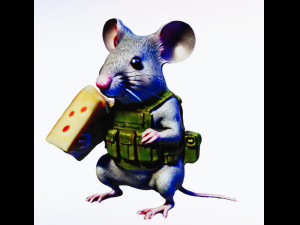 Mouse military 3Dモデル