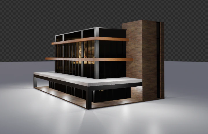 Edificio per uffici CG Textures .c4d .max .obj .3ds .fbx .stl .blend 