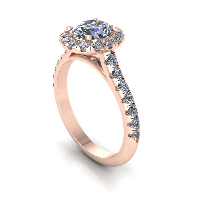 Pav Solitaire Diamond Ring Modèles 3D en vedette .c4d .max .obj .3ds .fbx .stl .blend 