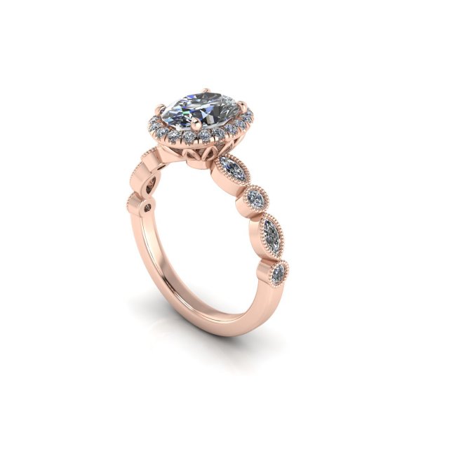 Parad Diamond Ring S1 3D 프린트 모델 .c4d .max .obj .3ds .fbx .stl .blend 