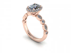 Parad Diamond Ring V1 3D Print Model