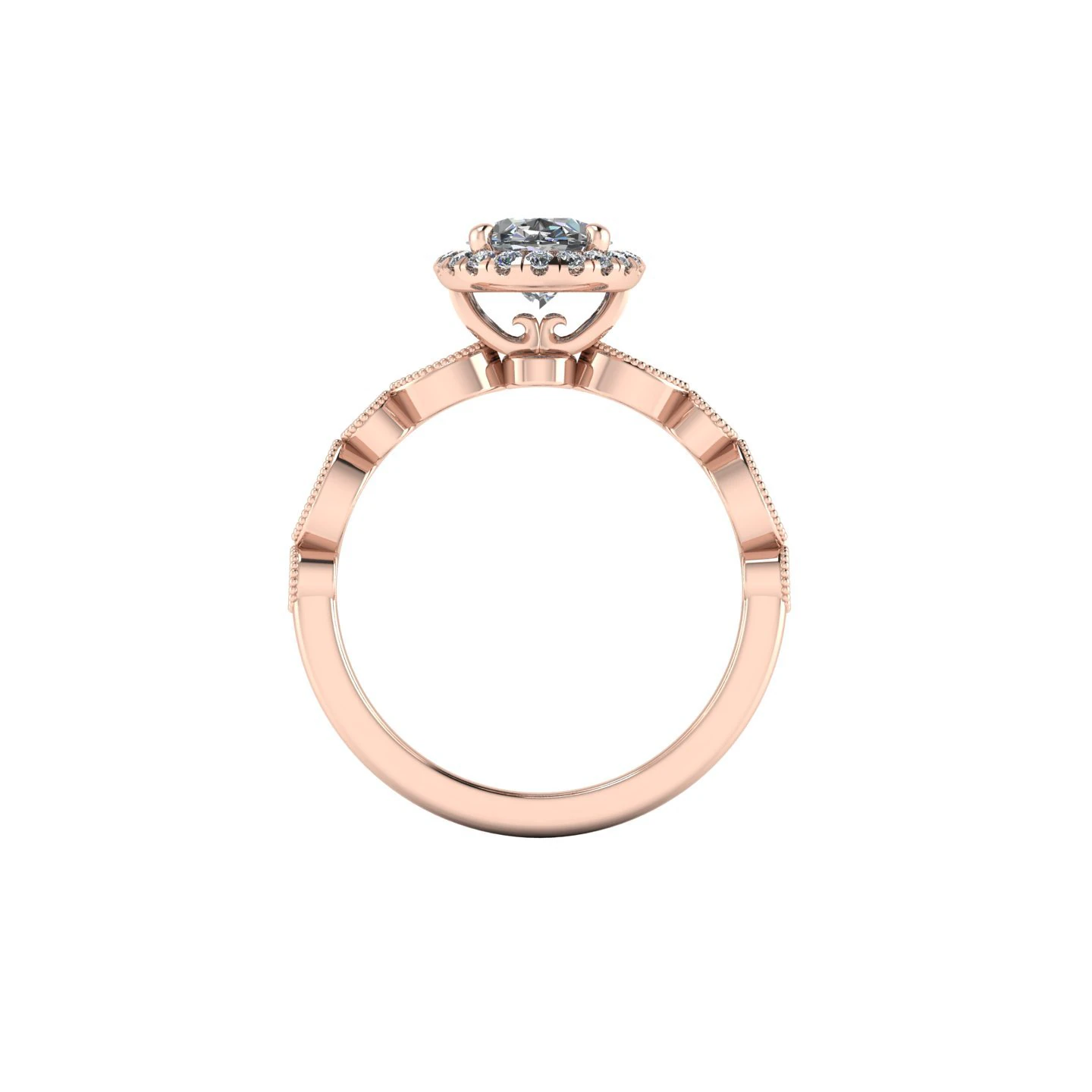 Parad Diamond Ring V1 3D Print Model .c4d .max .obj .3ds .fbx .stl .blend