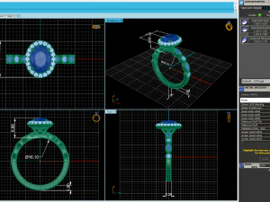 Parad Diamond Ring V5 3D Print Model